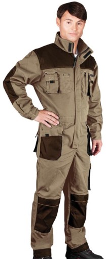 РАБОЧИЙ ЗАЩИТНЫЙ КОСТЮМ ДЛЯ МЕХАНИКА КОРИЧНЕВЫЙ