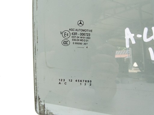 window door right rear part right rear MERCEDES A W176 AS3 2014