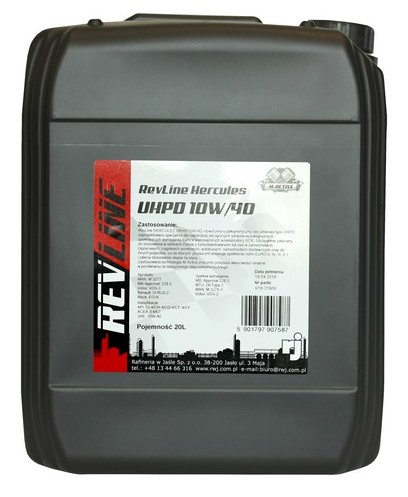 REVLINE HERCULES UHPD 10W40 20л MB 228,5 228,3