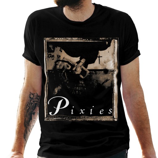 Koszulka czarna męska z nadrukiem 