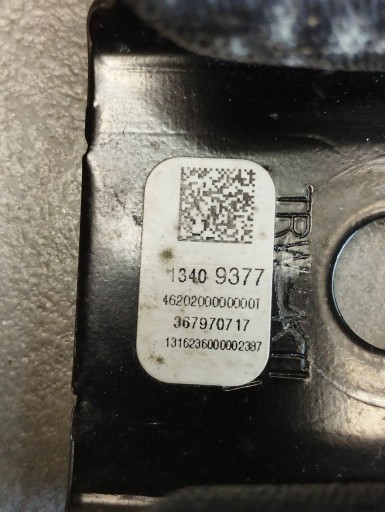 Opel Astra K Fixation arbre ceintures sécurité Arrière 13409377