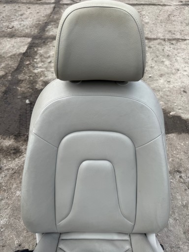 AUDI A4 B8 seat left front front driver´s leather GRZANY