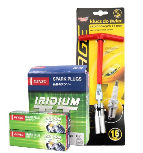6x іридієвих свічок запалювання denso ik16tt + гайковий ключ