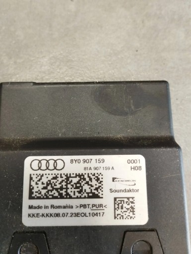 Audi S3 A3 8Y control unit DZWIEKU of the engine 8Y0907159