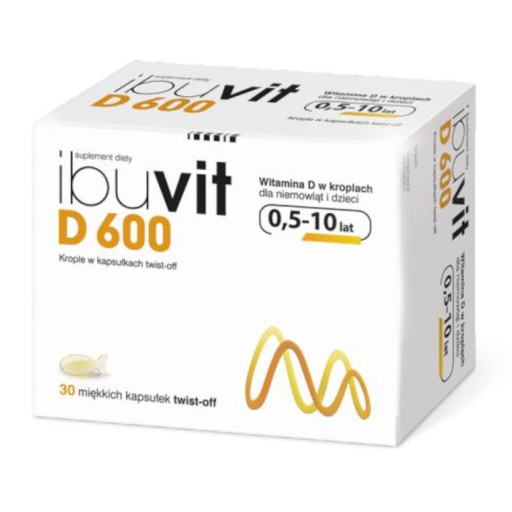 Ibuvit D 600 Wit.D pre deti 0,5-10rokov 30kaps.