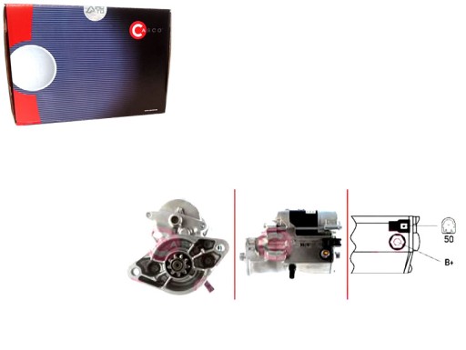 CASCST40123AS(iMOTO) - Стартер каско 12в 1,0квт + комплект водителя №37