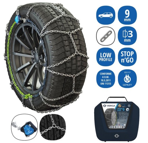 Veriga stop&go kn140 ланцюги протиковзання 140 / 9 мм