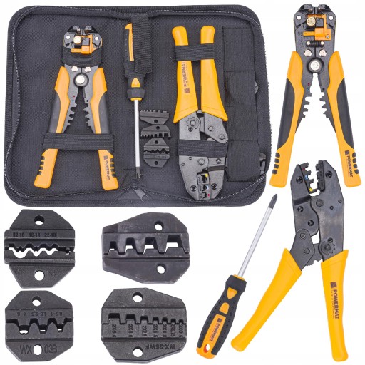 Обжимний інструмент для наконечників 5 штампів знімач