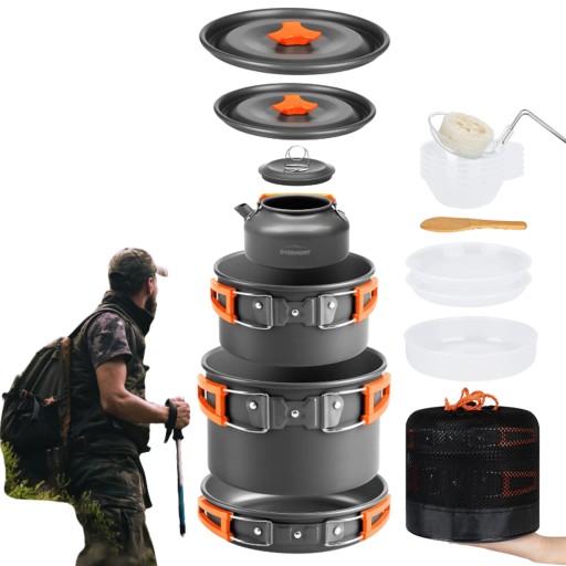 Набір високоякісного кемпінгового посуду 16 шт