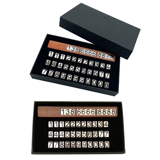 Парковочный номерной знак, деревянный временный знак парковки, автоматический металлический номер телефона, Pl