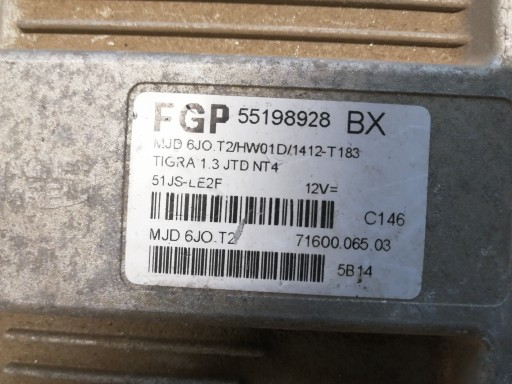 Centralina computer Motore OPEL TIGRA B 55198928