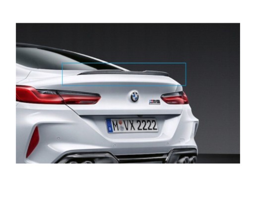 BMW M8 F92 F91 8 G15 M PERFORMANCE 18- CARBON SPOILER LOTKA AUF HECKKLAPPE HECK