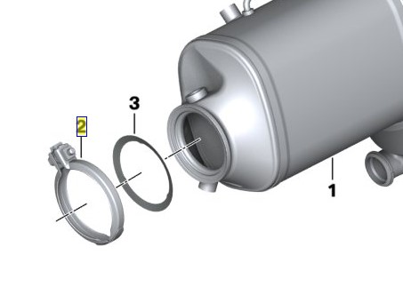 11658585233 - Хомут DPF BMW 3.0 d N57