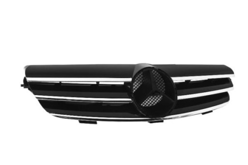 Передняя решетка MERCEDES W209 CLK 02-09 черный / хром