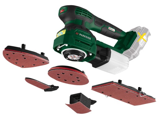 АКУМУЛЯТОРНА ШЛІФУВАЛЬНА МАШИНА PARKSIDE PMSA 20Li A1 МНОГОФУНКЦІОНАЛЬНА 3в1