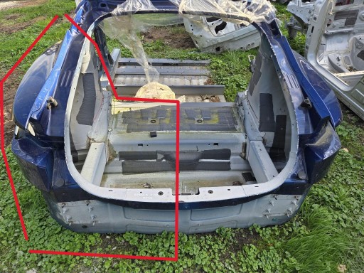 Tesla Model S LIFT kotflügel radhaus längsträger heck links