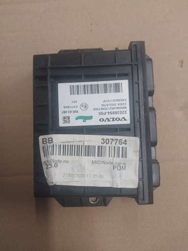 22038894 - Комп'ютерний модуль контролера Volvo fh 4 fh 5