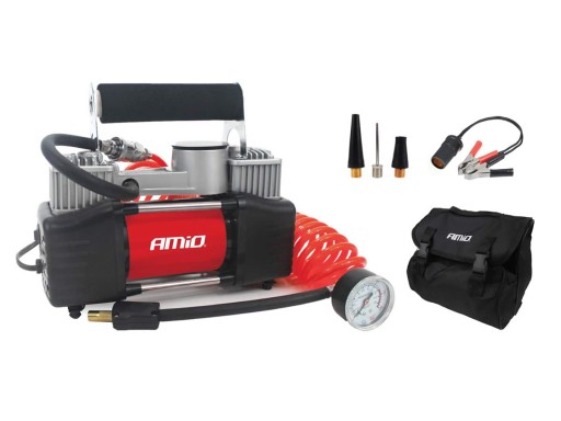 АВТОМОБІЛЬНИЙ КОМПРЕСОР МЕТАЛЕВИЙ 2 ЦИЛІНДРА 12V AMIO