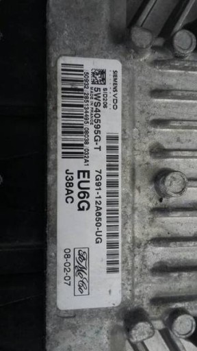 computer 7G91-12A650-UG FORD MONDEO MK4 2.0 TDCI