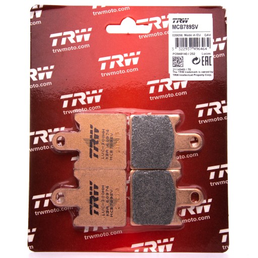 MCB789SV - ГАЛЬМІВНІ КОЛОДКИ TRW KAWASAKI ZX-6R 07-13