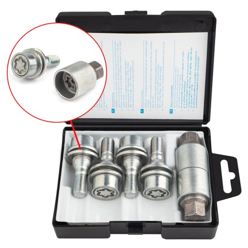 Защитные болты FARAD M12X1, 25x17 2 ключа