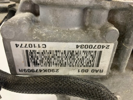 gearbox, AUTOMAT 290K47909R RA0 001 RAO001 RENAULT ZOE 12-19