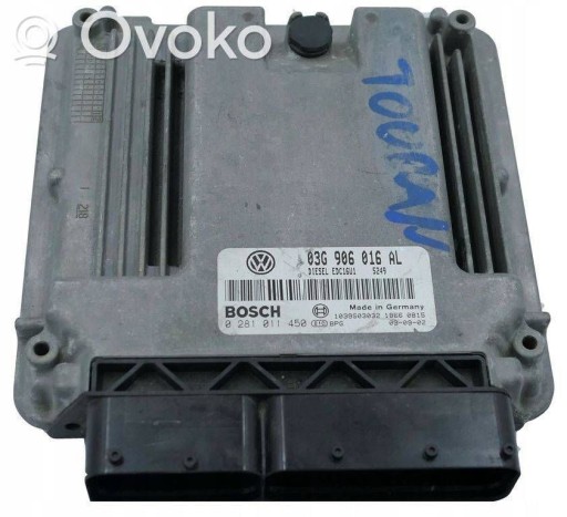 Volkswagen passat b6 2006 контроллер двигателя 0281011450