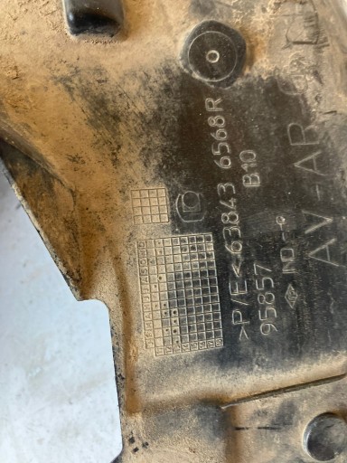 mudguard left front RENAULT ZOE rear part