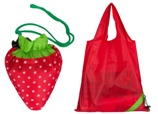 Skladacia nákupná taška, vo forme ovocia/zeleniny