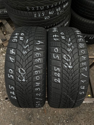 2 ШИНЫ 225/50R17 94H DUNLOP SP WINTER SPORT 4D ВАРШАВА
