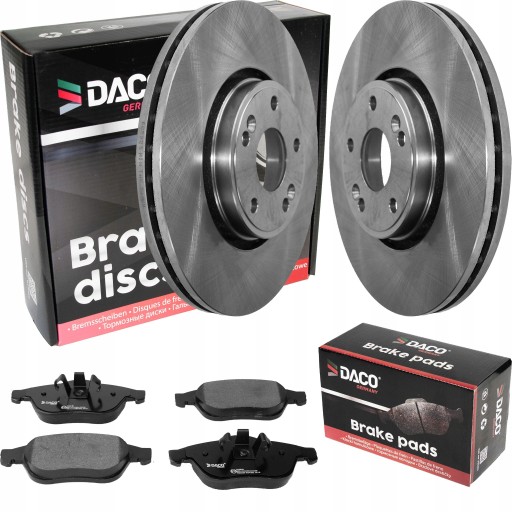 603923 - Щиток + колодки DACO передняя Renault Laguna II