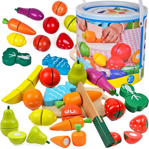 Доріс дерев'яні овочі та фрукти для нарізки