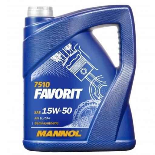 MANNOL FAVORIT 15w50 моторное масло 5л