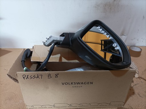 ДЗЕРКАЛО ПРАВЕ PASSAT B8 13 PIN+2+КАМЕРА, ХРОМ