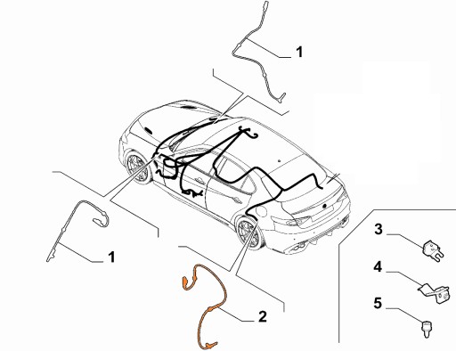 50549132 - Датчик ABS задній Alfa Romeo Giulia оригінал