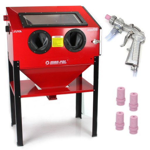 САЛОННИЙ ПІСКОСТРУЙНИЙ ПІСТОЛЕТ 220 Л + 4 НАСАДКИ MAR-POL