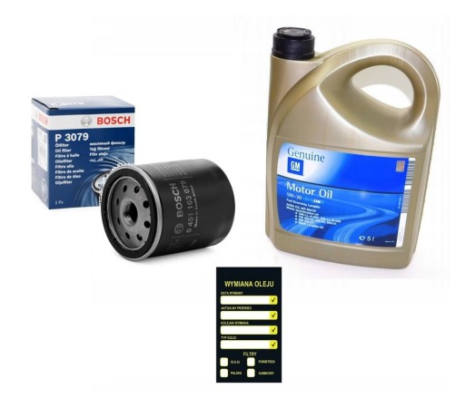 Масляний фільтр 0 451 103 079 + масло GM 5W30 OPEL