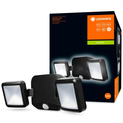 Світлодіодний прожектор 10W батарея LEDVANCE датчик