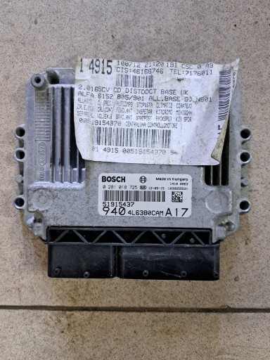 51915437 - Комп'ютер 0281018725 alfa romeo giulietta 2.0jtdm