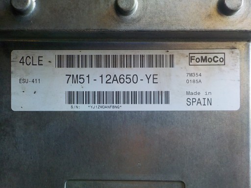 FORD FOCUS C-MAX Computer Bedienteil 7M51-12A650-YE 4CLE ESU-411