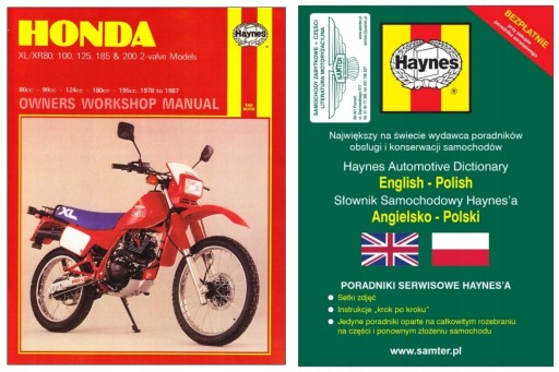 Honda XR80 XR80R XR100 XR100R XR185 XR200 XR200R (78-87) инструкция по ремонту 24 часа