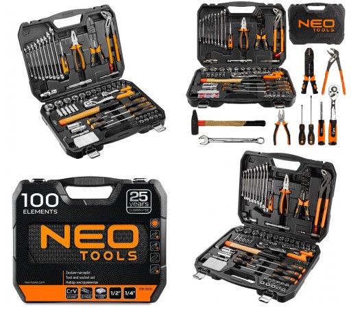 НАБОР ИНСТРУМЕНТОВ NEO 100ШТ.