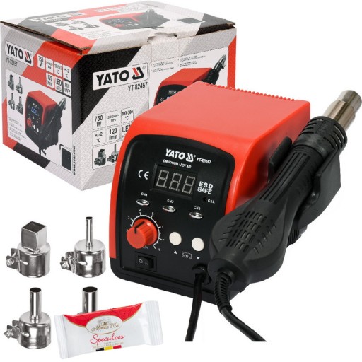 СТАНЦИЯ ГОРЯЧЕГО ВОЗДУХА YATO СВЕТОДИОДНЫЙ ВЕНТИЛЯТОР YT-82457