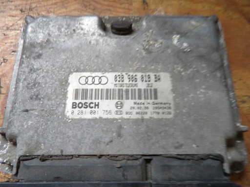 Audi A3 and 8L computer, control unit 1,9TDI 038906018BA 0281001756