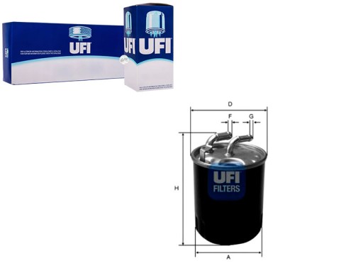 ФИЛЬТР ТОПЛИВА ДИЗЕЛЬ UFI изображение 1