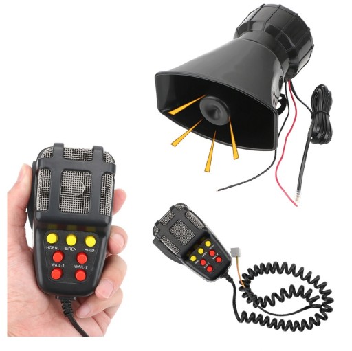 HW-1006B - Сирена сигнализация Мегафон 100W Рог тюнинг полиция