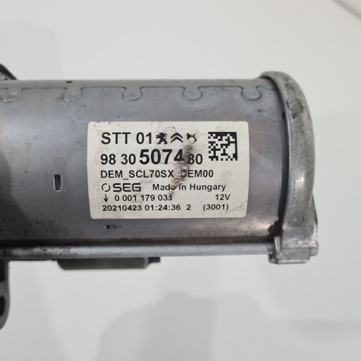 starter 1.2 THP PEUGEOT CITROEN OPEL 9830507480