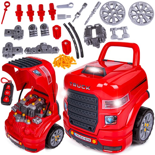 Набір механіка майстерні вантажівка червоний Truck PRLD 61 ел.