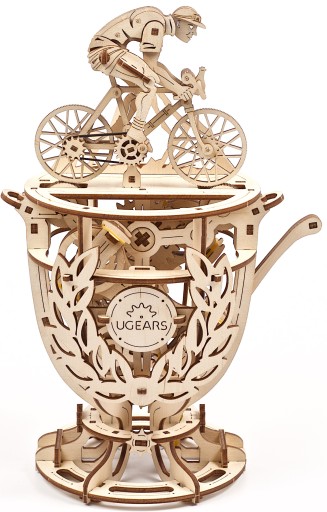 3D пазл Ugears Велосипедист-автомат 189 ел.