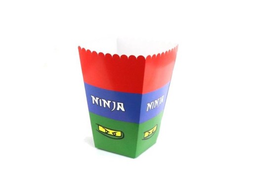 Коробки для попкорну Ninja 6шт День народження